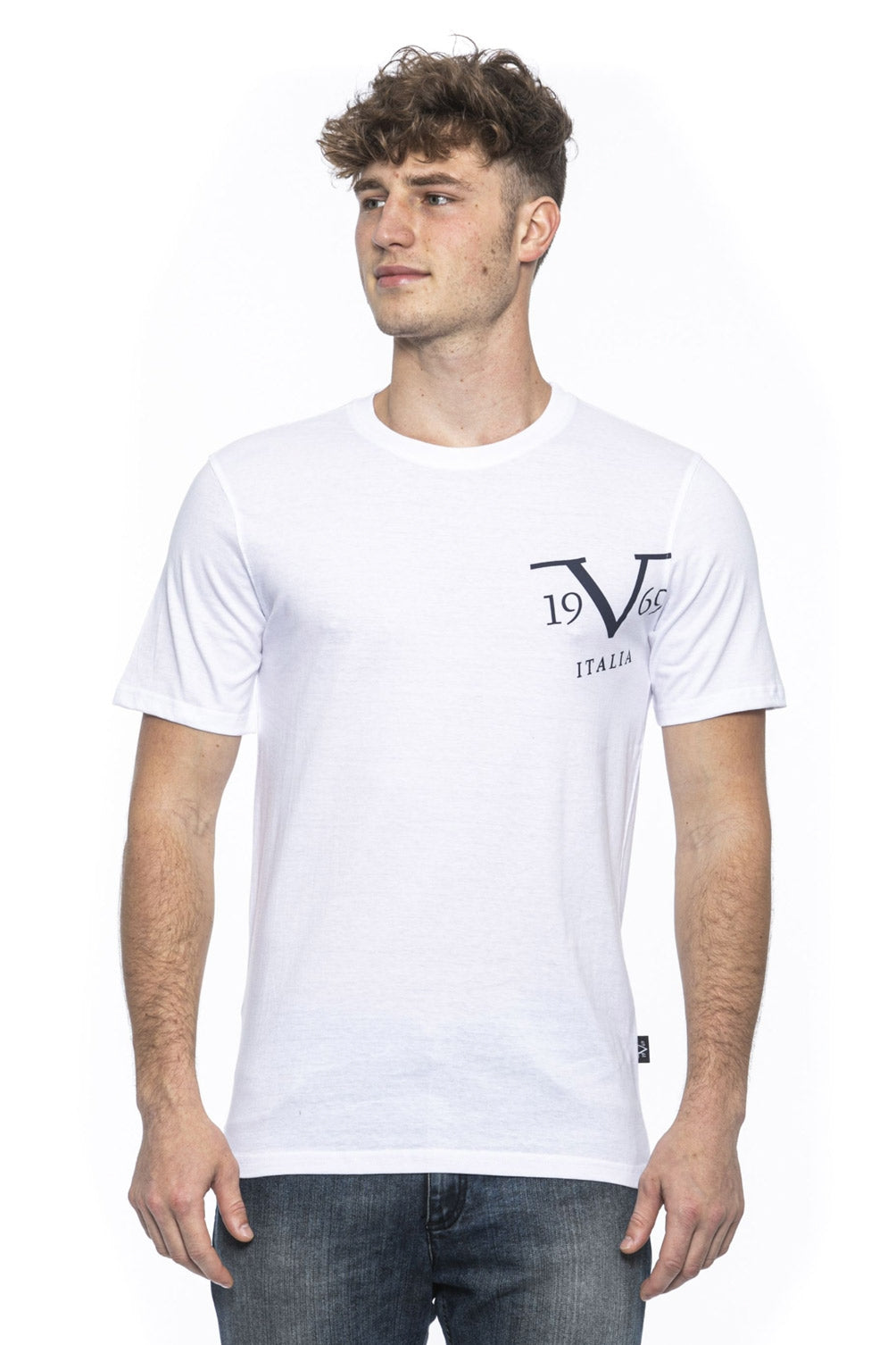 19V69 Italia Mens T-Shirt White MIKE WHITE – 19v69 Italia