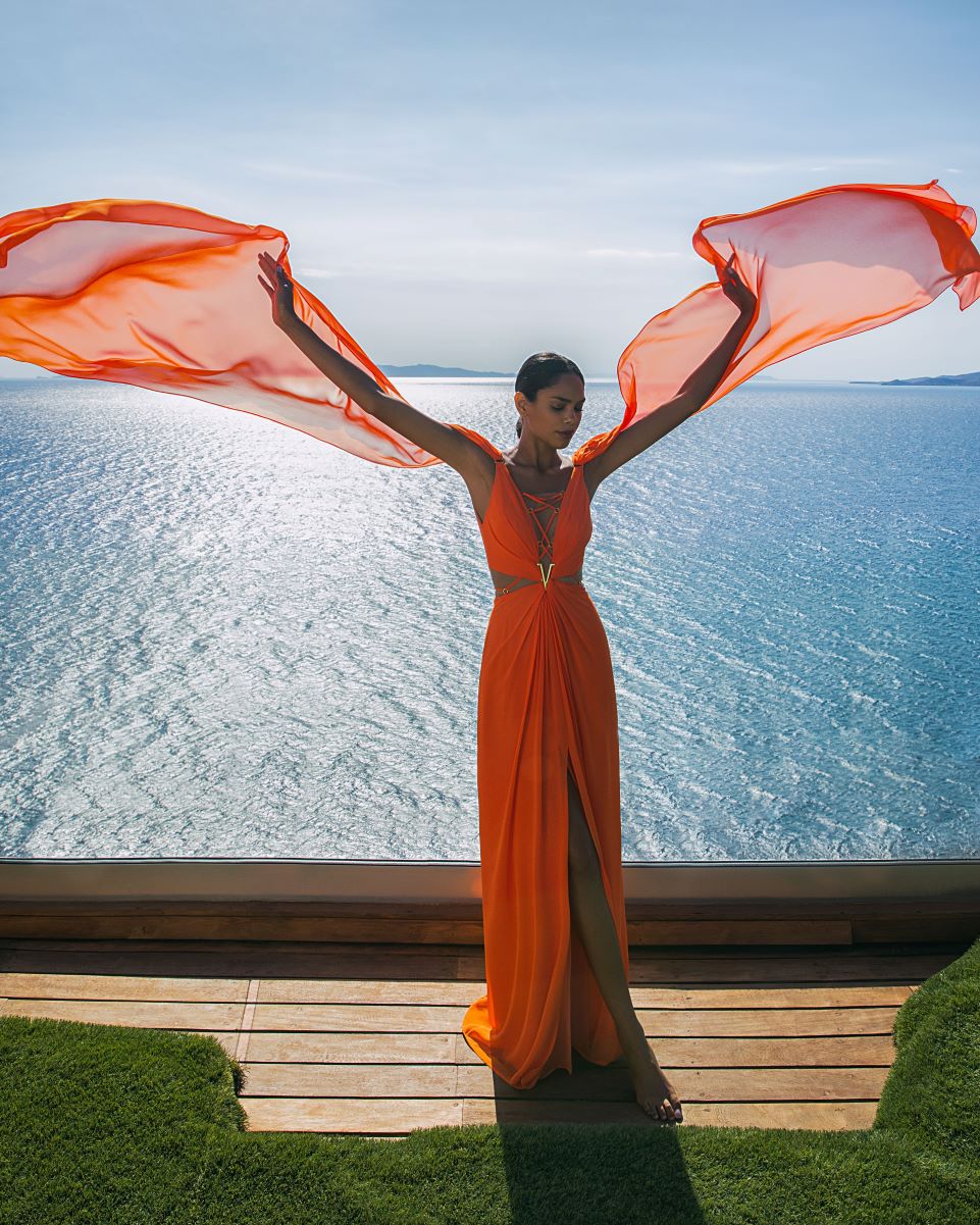 ELEGANT ORANGE DRESS