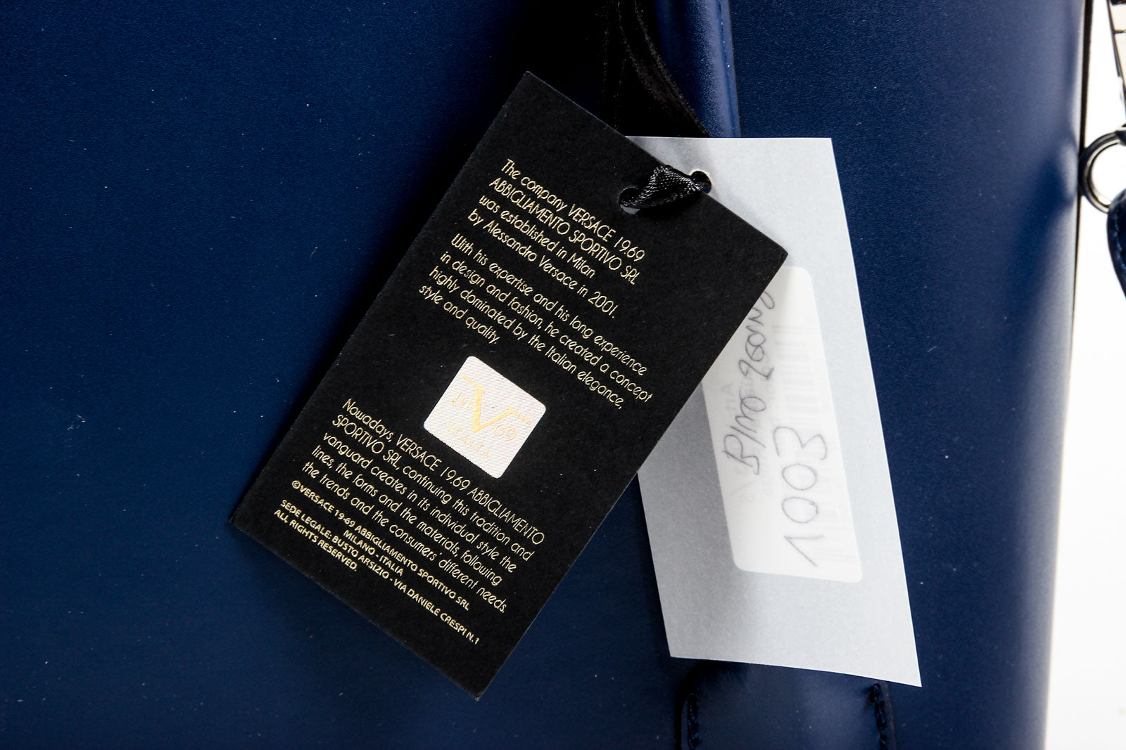 Bags, 19v69 Italia By Alessandro Versace Blue Handbag