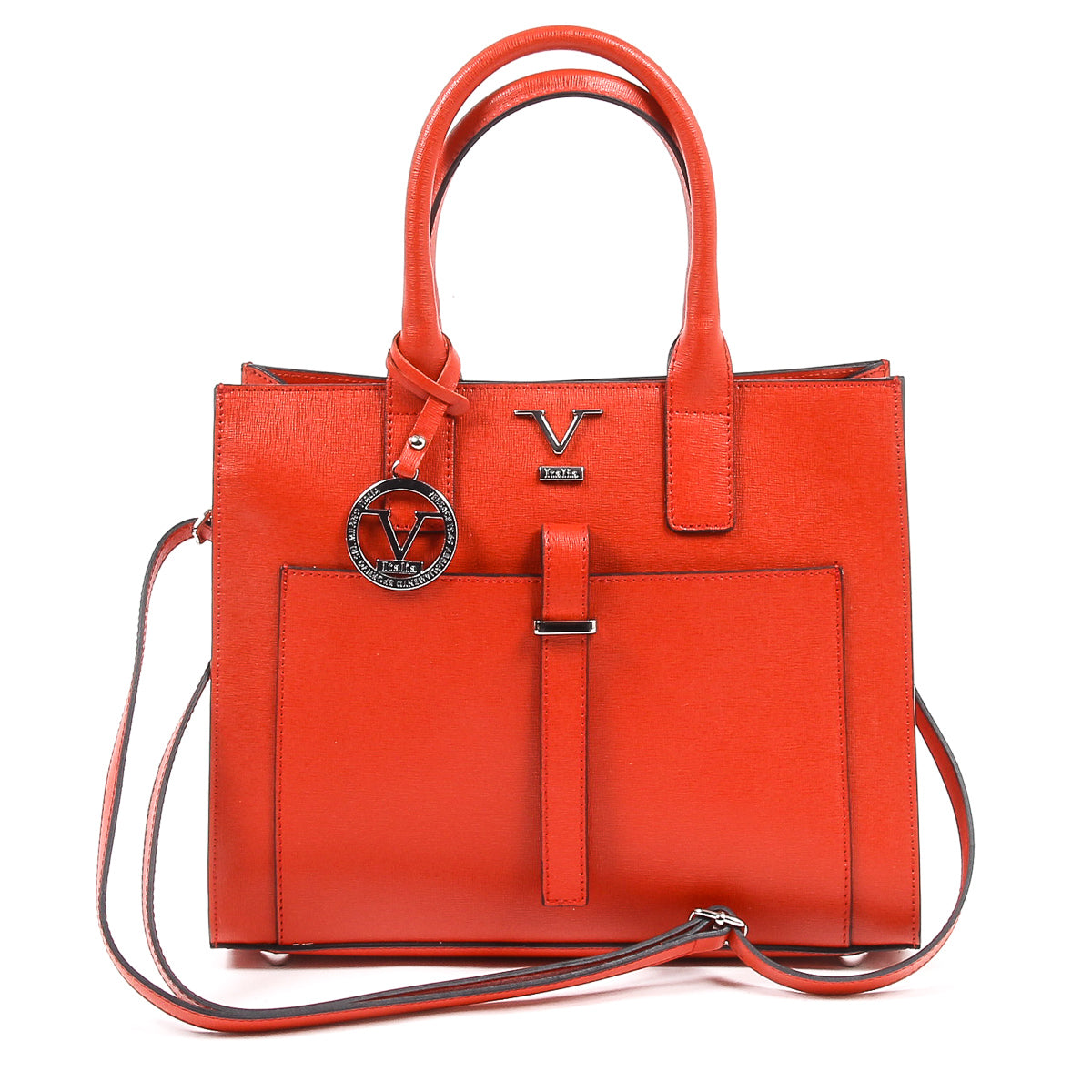 V 1969 Italia Womens Handbag V006 SAFFIANO RED
