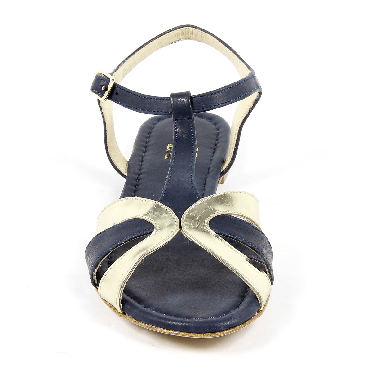 Sandalo piatto da donna V 1969 Italia blu GRAZIA