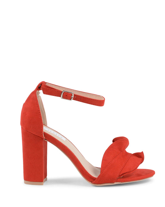 19V69 Italia Womens Ankle Strap Sandal Red V162 RED