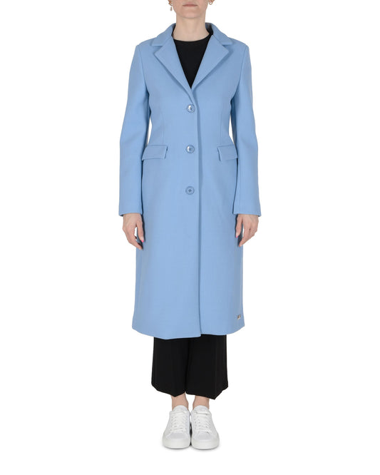 19V69 Italia Womens Coat Light Blue AMINA LIGHT BLUE
