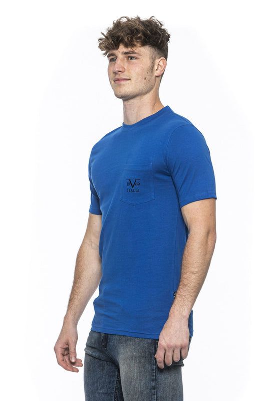 19V69 Italia T-Shirt Uomo Blu IVAN BLU REALE