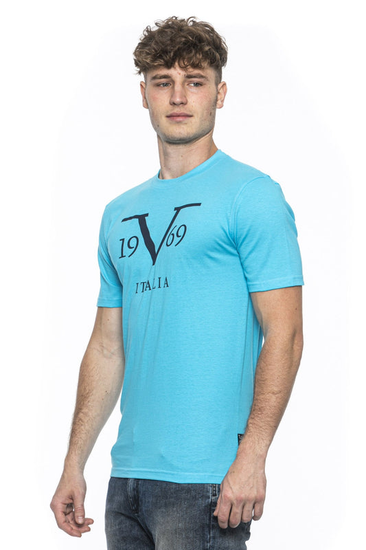 19V69 Italia T-Shirt Uomo Azzurro RAYAN TURCHESE